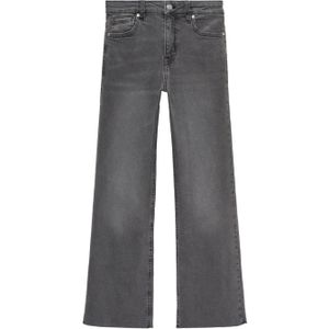 Mango cropped flared jeans grijs