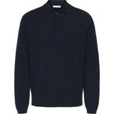 ONLY & SONS trui met ingebreid patroon donkerblauw