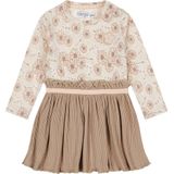 Dirkje korte jurk beige