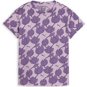 Puma T-shirt Essential+ met all over print lila/paars