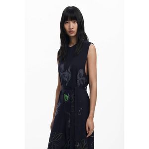 Desigual - Jumpsuit - Zwart - Gebloemd
