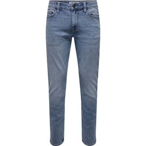 ONLY & SONS ONSLOOM regular slim fit jeans blauw