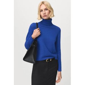 Mango coltrui blauw gebreid