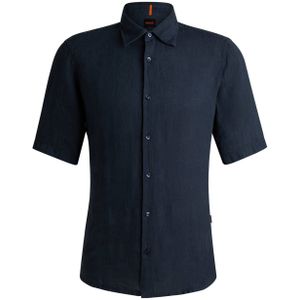 BOSS regular fit overhemd Rash_2 dark blue