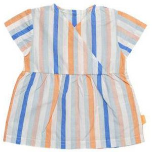 BESS baby gestreept T-shirt blauw/oranje/groen/wit