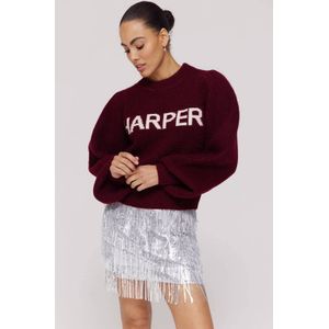 HARPER & YVE gebreide trui donkerrood