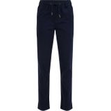 WE Fashion tapered fit broek donkerblauw