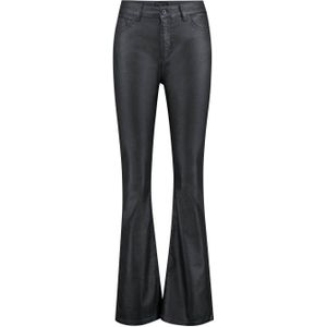 Expresso coated flared broek donkerblauw