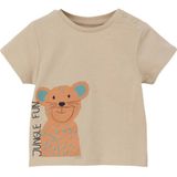 s.Oliver baby T-shirt met printopdruk zand