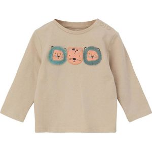 s.Oliver baby longsleeve met printopdruk zand