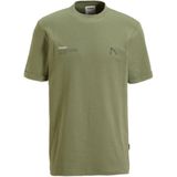 CHASIN' regular fit T-shirt Reco met backprint army