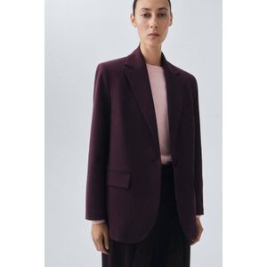 Mango oversized blazer donkerrood