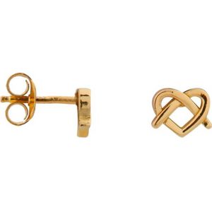 Label Kiki gold plated oorbellen Heart Hug