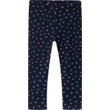 NAME IT MINI legging NMFDAVINA met all over print donkerblauw/roze/blauw