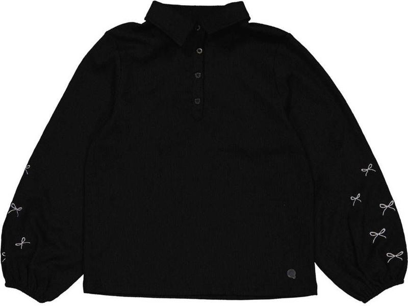 Quapi - HARTE - Fluwelen Sweater - Zwart