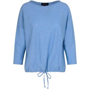 Elvira Collections - Top - Blauw - Lange Mouwen - Ronde Hals