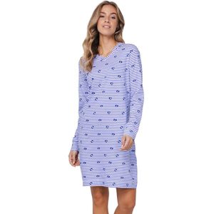 Rebelle - Leopard Lilac - Nachthemd - Paars/Wit - Bio Katoen