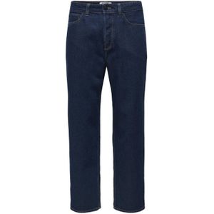 ONLY & SONS loose fit jeans ONSFADE donkerblauw