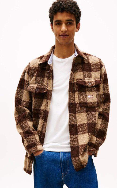 Tommy Jeans - Loose Fit - Vrijetijdsoverhemd - All-over Motief - Tartan