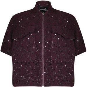Poools - Dames Jas - Roze - Glitter