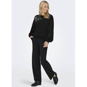 Only - ONLBROOK - Sweatshirt - Zwart - Lange Mouwen - Regular Fit