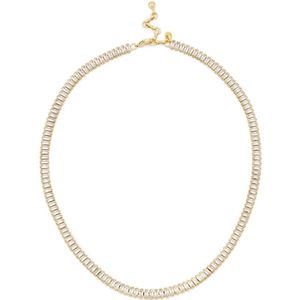 Abrazi gold plated ketting Baguette