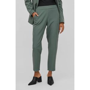 VILA cropped slim fit pantalon VICARRIE LOWNY groen