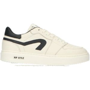 Hip leren sneakers wit