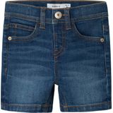 NAME IT MINI slim denim short dark blue denim