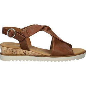 Gabor leren sandalen camel