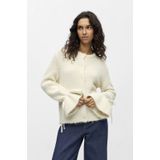 Object - Objsalika Re Knit - Cardigan - White Sand/Melange