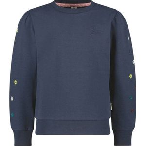 B.Nosy gebloemde sweater Scottie donkerblauw