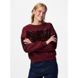 Pcnancy - Ls New Sweat - Bordeaux - Sweatshirt