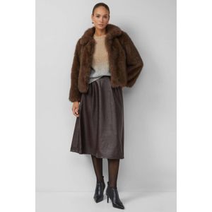 s.Oliver BLACK LABEL midi rok donkerbruin