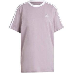 adidas Sportswear T-shirt met logo lila/wit