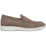 Manfield suède loafers taupe