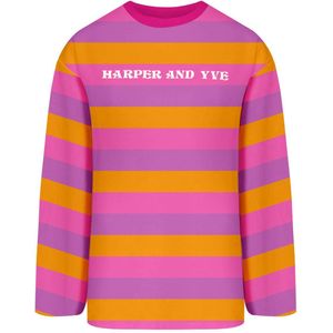 HARPER & YVE gestreepte top HARPER paars/roze/oranje