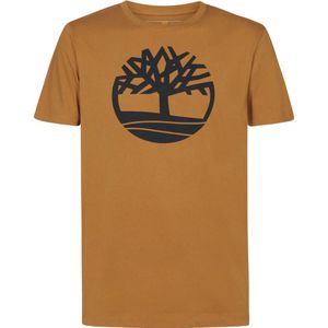 Timberland T-shirt met printopdruk cognac