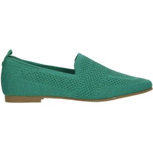 La Strada knitted loafers groen/metallic