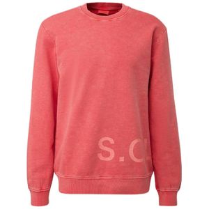 s.Oliver sweater met printopdruk roze