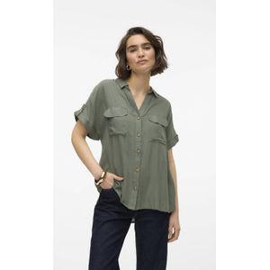 VERO MODA blouse VMBUMPY olijfgroen