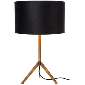 Lucide TONDO - Tafellamp - Ø 30 cm - 1xE27 - Mat Goud / Messing