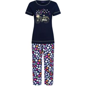 Rebelle pyjama donkerblauw/roze/wit