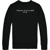Tommy Hilfiger unisex sweater met logo zwart