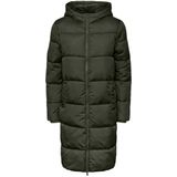 Pieces - Pcbee New Long Puffer Jacket - Jas - Forest Night - Dames