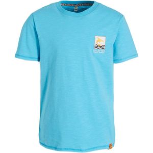 Wildfish T-shirt Milko van biologisch katoen blauw