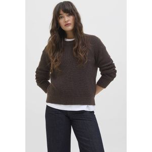 JJXX trui donkerbruin gebreid