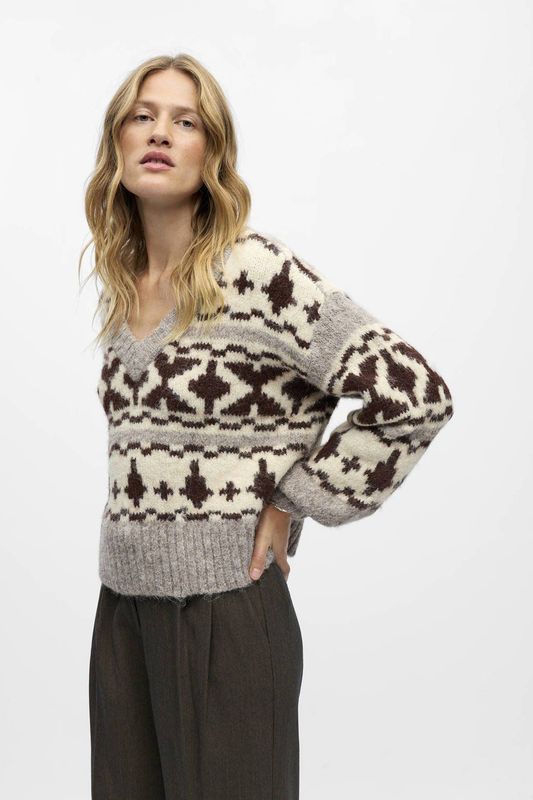 OBJECT trui ecru gebreid