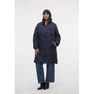 VERO MODA CURVE gewatteerde winterjas VMCLIGARIO donkerblauw