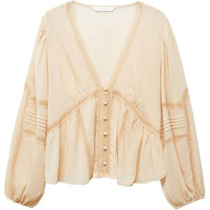 Mango blouse beige